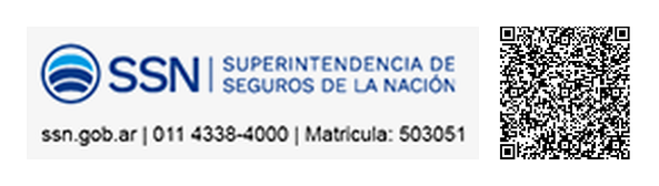Superintendencia de Seguros de la Nación — ssn.gob.ar · 011 4338-4000 · Matrícula 503051